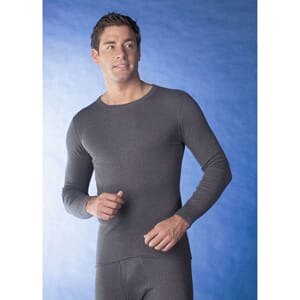 Medima 1092 Herretrøye  lang arm 20 % angora grå