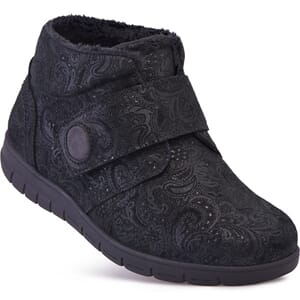 Cosyfeet Martha Black Paisley