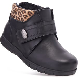 Cosyfeet Luna Svart Leopard