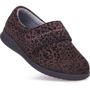 Cosyfeet Polly Svart Leopard