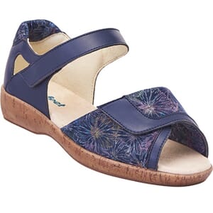 Cosyfeet Natalie Navy Floral