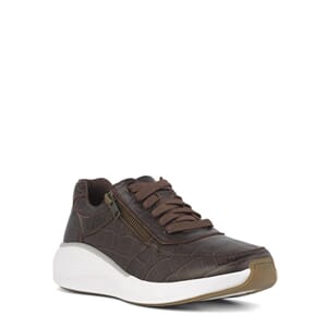 Green Comfort Dolphin sneaker, Kaffefarget
