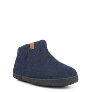 Green Comfort Nepal Ulltøffel med gummisåle  Marineblå