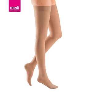 mediven  plus  lår Silikon Toppb. Karamell