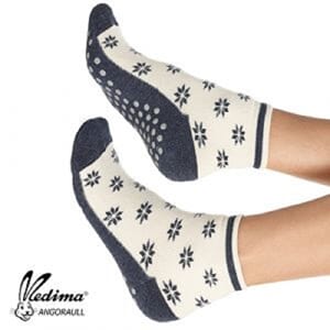 Medima 197 Overtrekksokk m/antiskli jeansblå