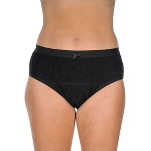 Suprima Bomull-/ PU-truse, LaDonna, dame Sort