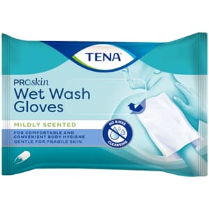 TENA Wet Wash Glove M/Parfyme 8 Pk