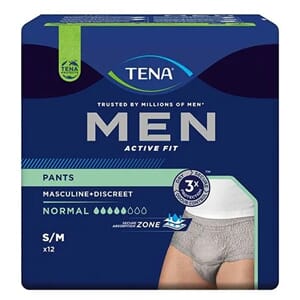 TENA Men ActiveFit Pants Normal grey S/M