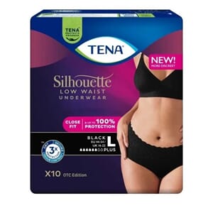 TENA Silhouette Pants Plus Low Waist Sort L