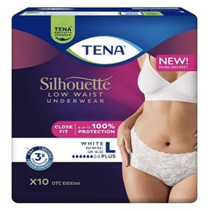 TENA Silhouette Pants Plus Low Waist Hvit L